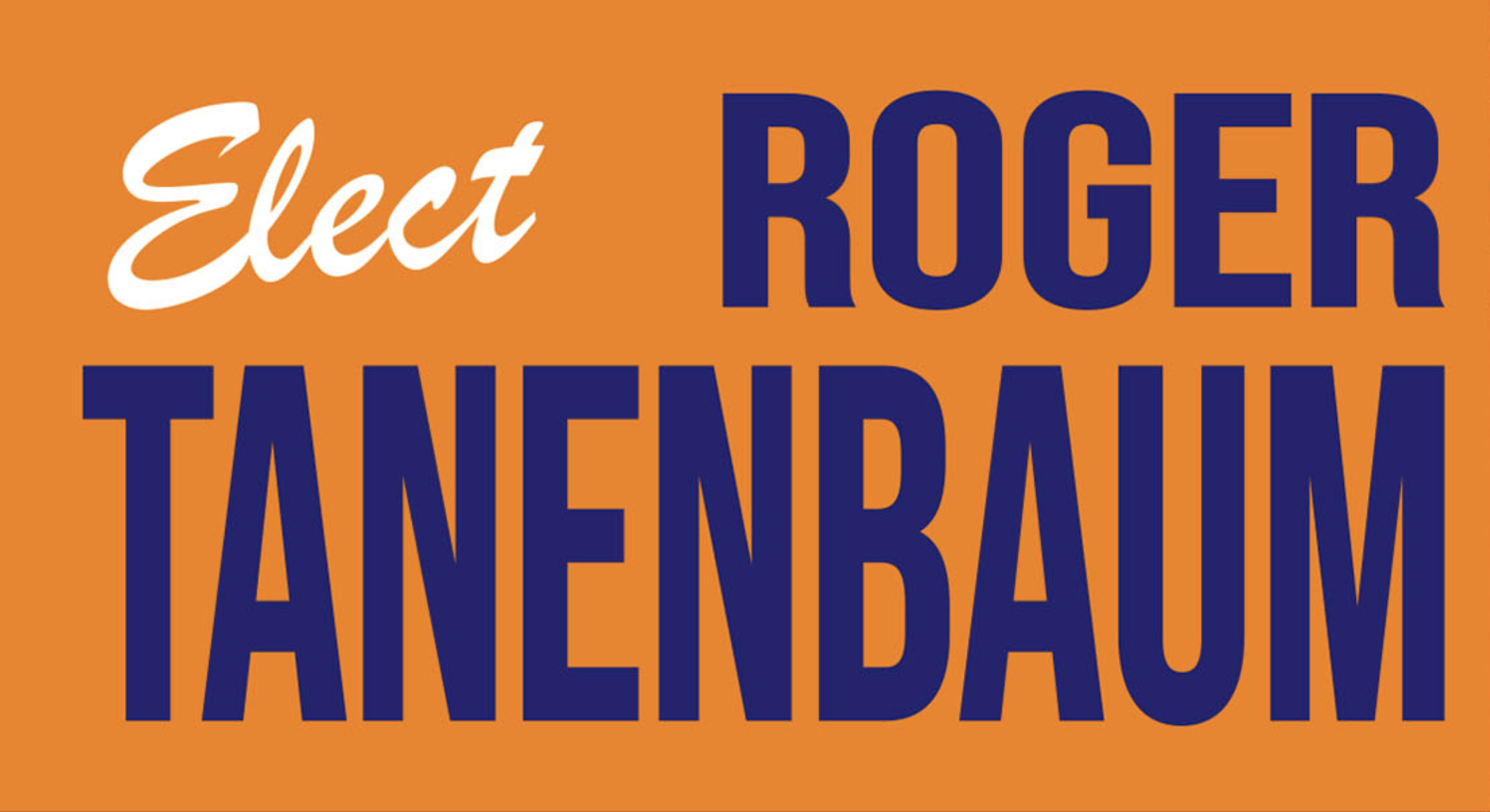 Roger Tanenbaum campaign logo