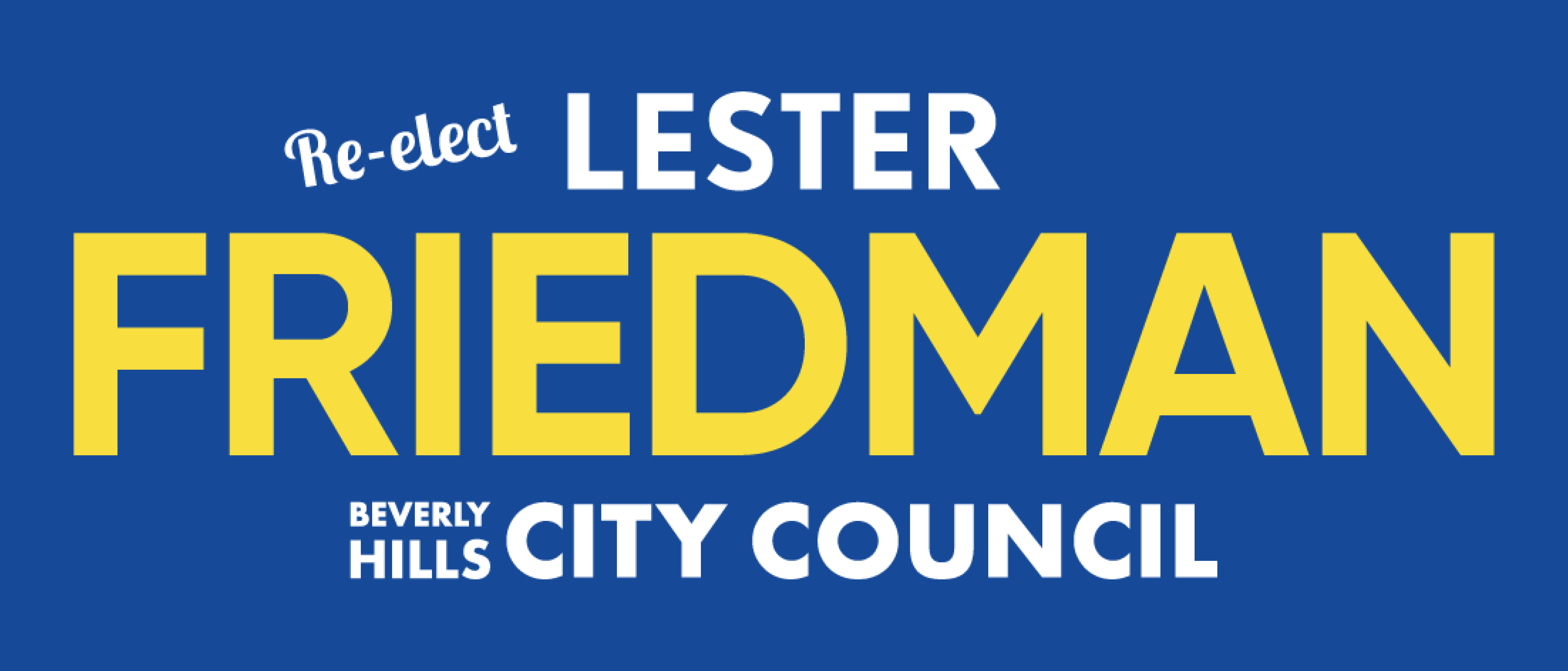 Lester Friedman campaign logo