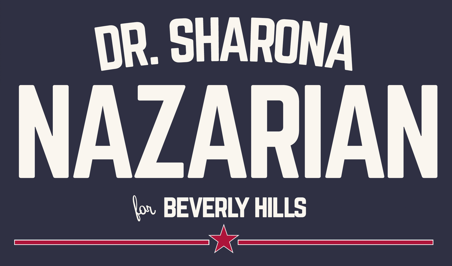 Sharona R. Nazarian campaign logo