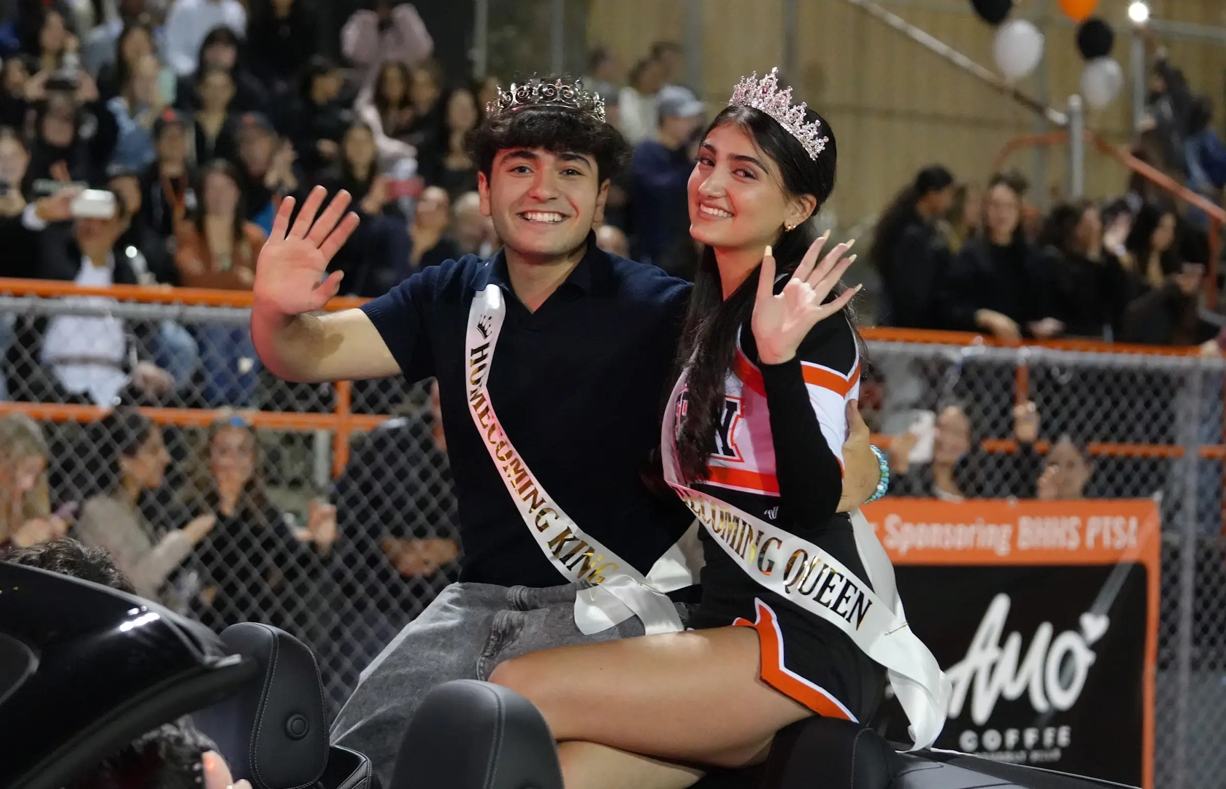 2025 BHHS Homecoming King & Queen Perry Gilardian and Chloe Emine