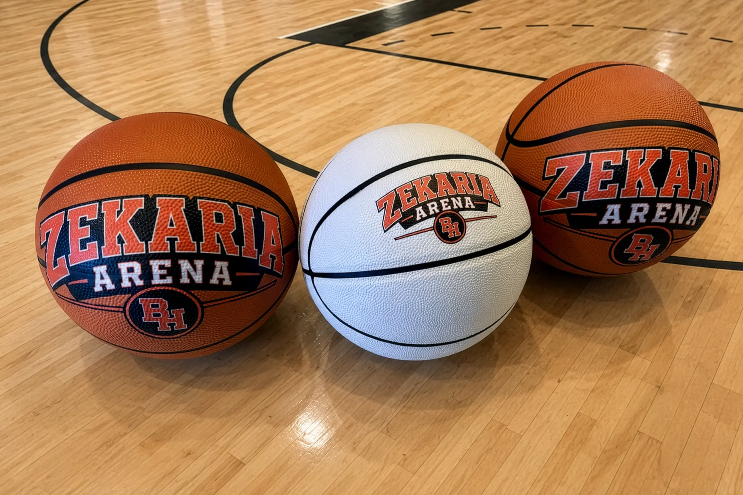 Basketballs bearing the Zekaria Arena name mark the approved naming of Beverly Hills High School’s forthcoming basketball facility following a $165,000 charitable pledge from Ike and Leon Zekaria.