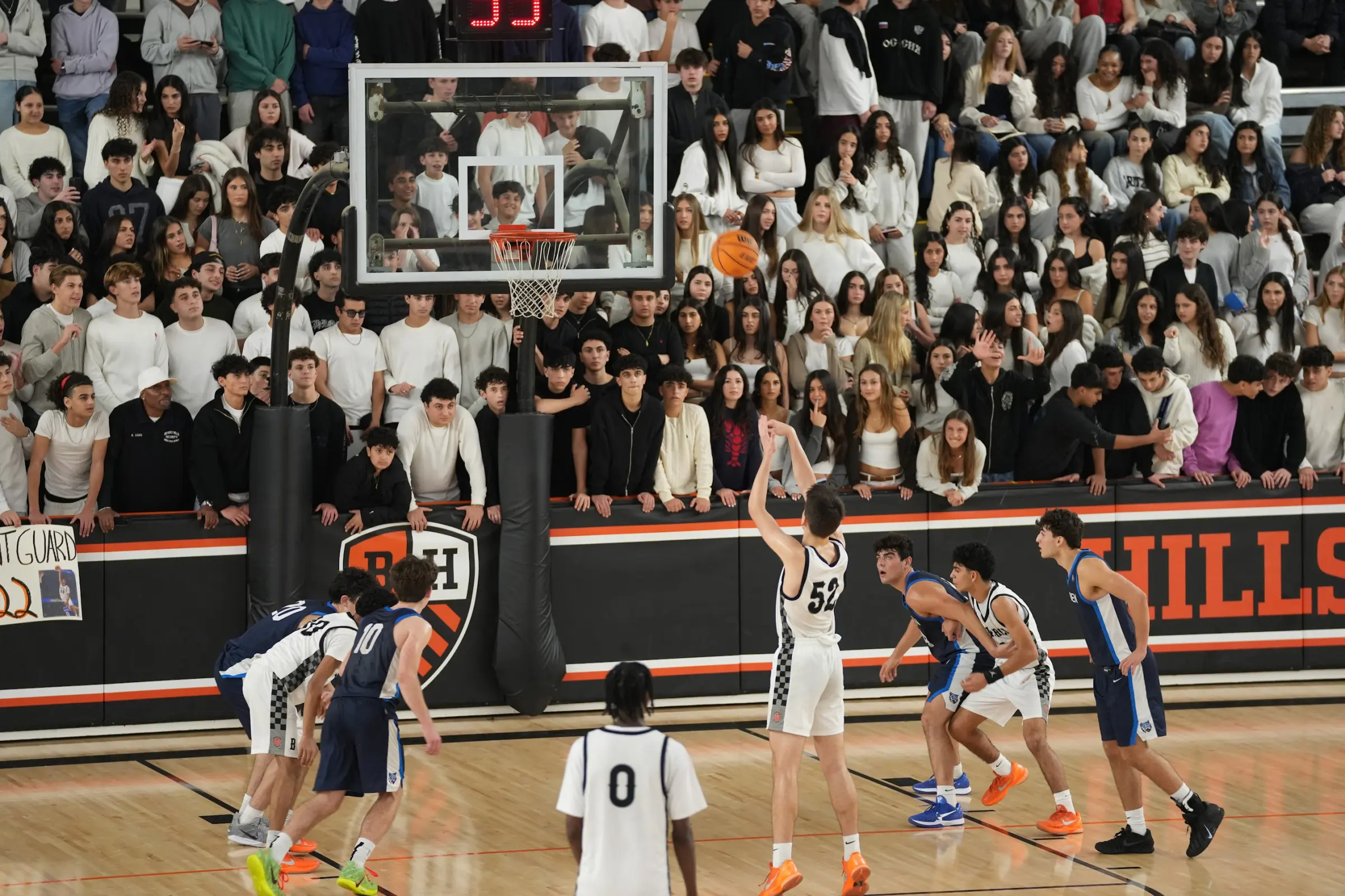 Beverly Hills High School boys basketball secures a defining home victory over Milken at the historic Swim Gym on January 24, 2026