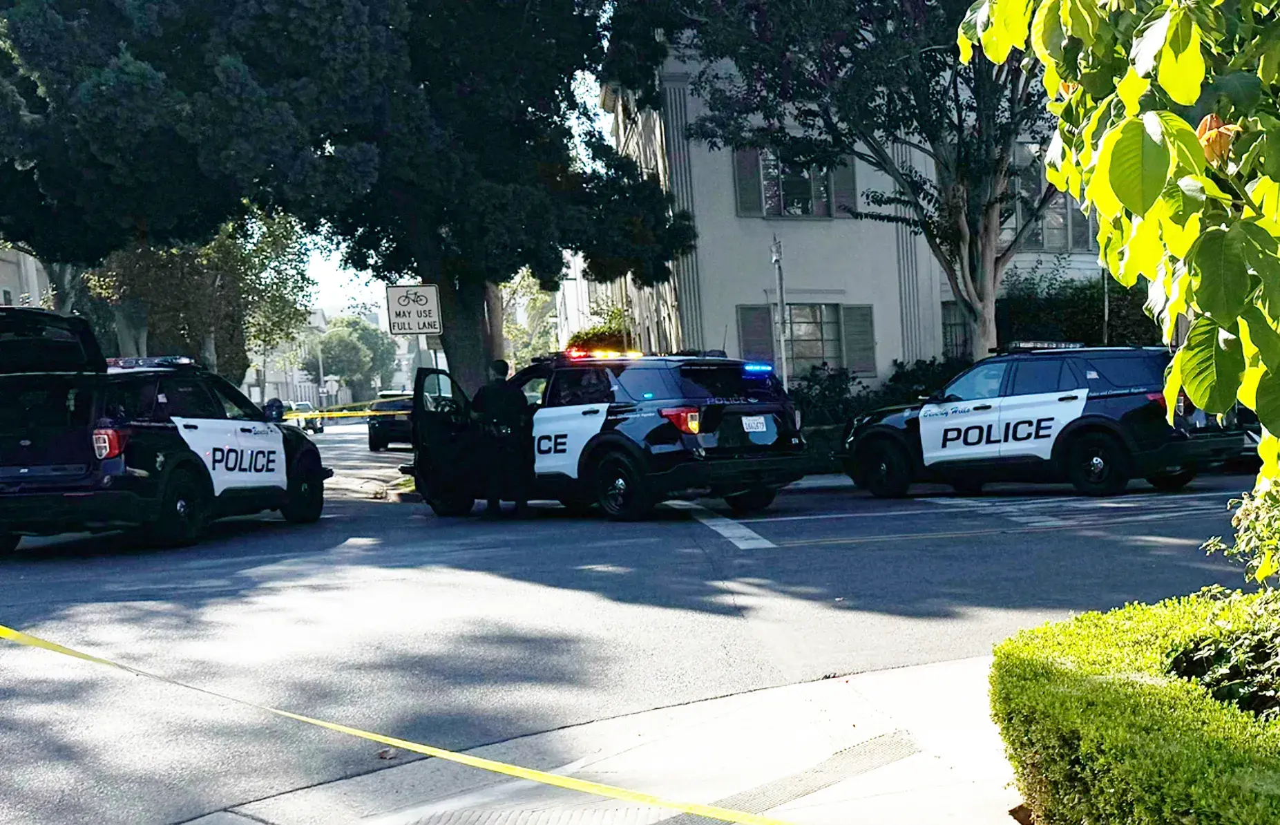 Beverly Hills Police on Scene
