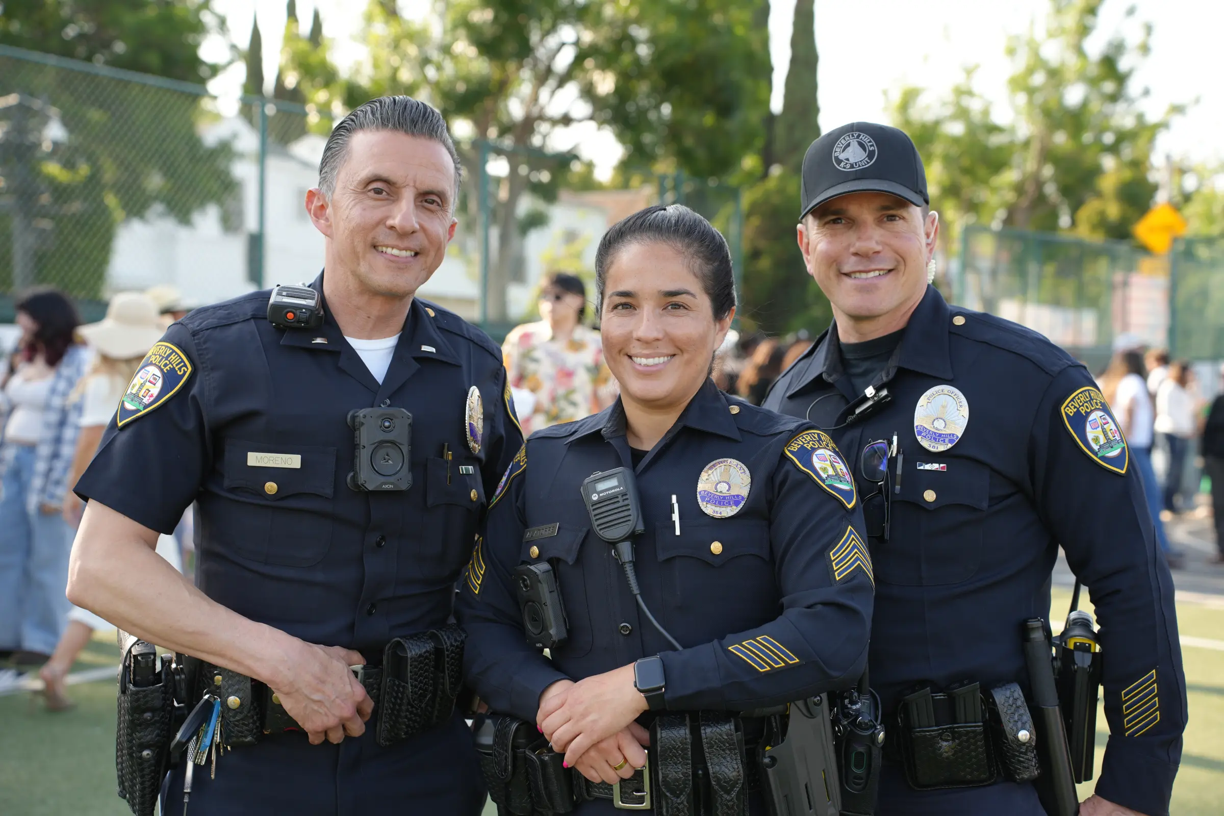 BHPD Officers at Beverly Vista Middle School