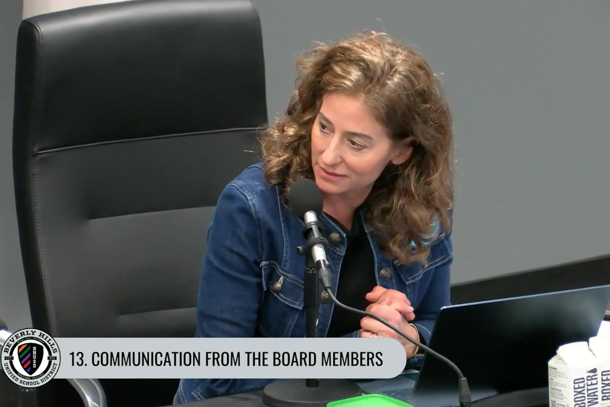 BHUSD Board Member Amanda Stern speaks during the Board of Education meeting on Feb 10, 2026.