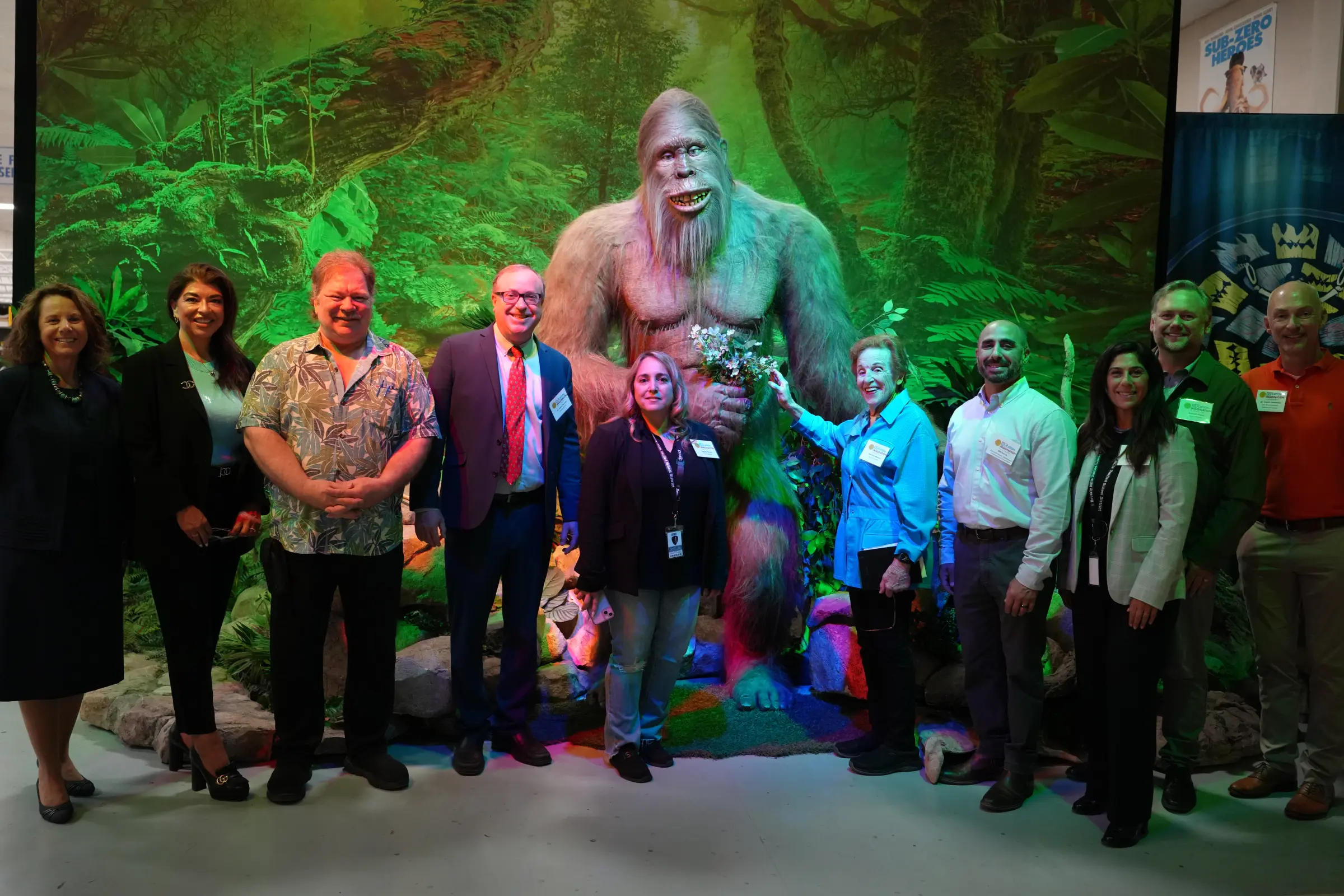 BHUSD Board Members visiting Garner Holt Productions