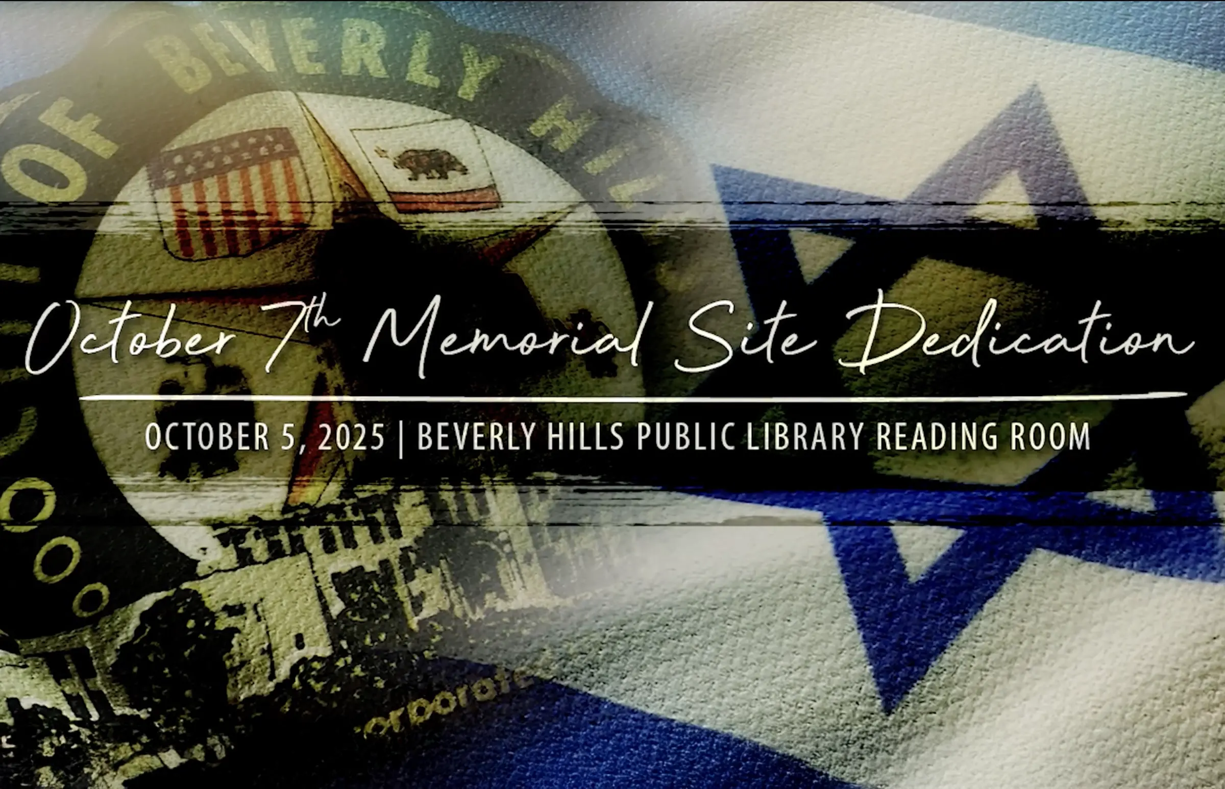 Beverly Hills Dedicates the First Permanent October 7th Memorial