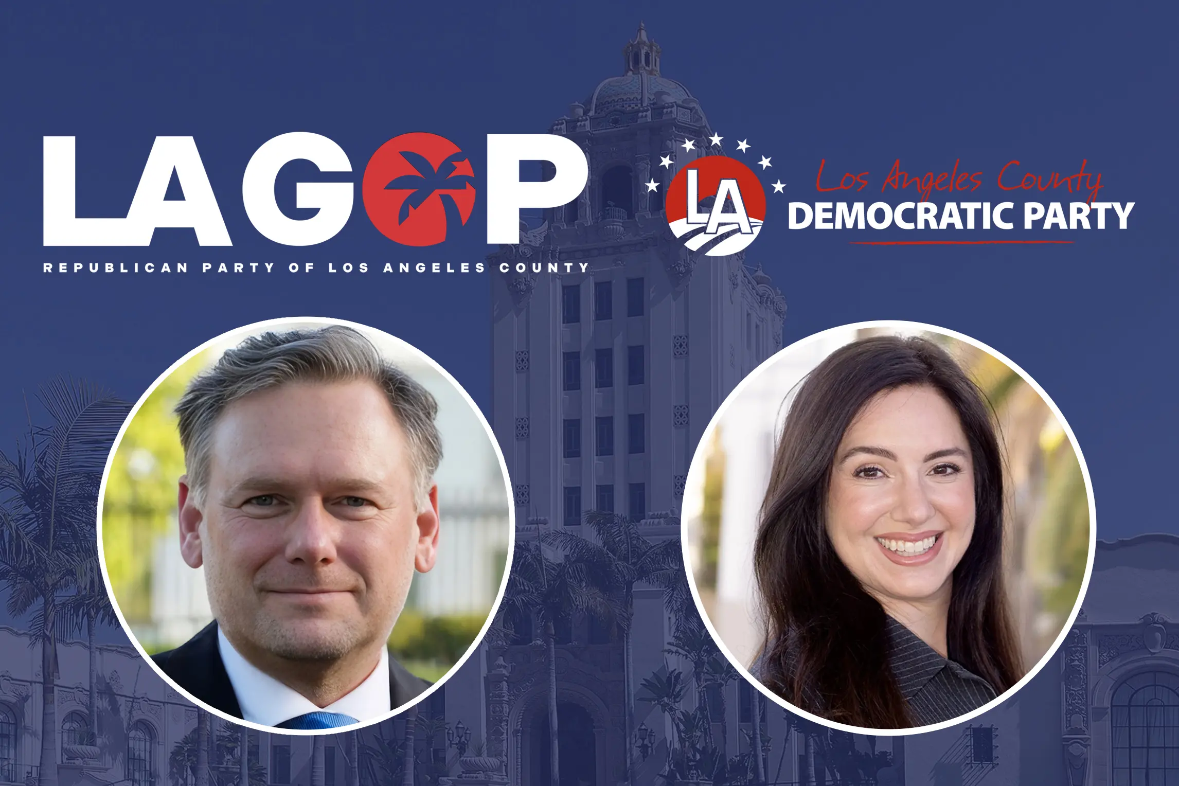 Russell Stuart, endorsed by the Republican Party of Los Angeles County, and Rebecca Pynoos, backed by Democratic support, are emerging as leading contenders in the Beverly Hills City Council race.