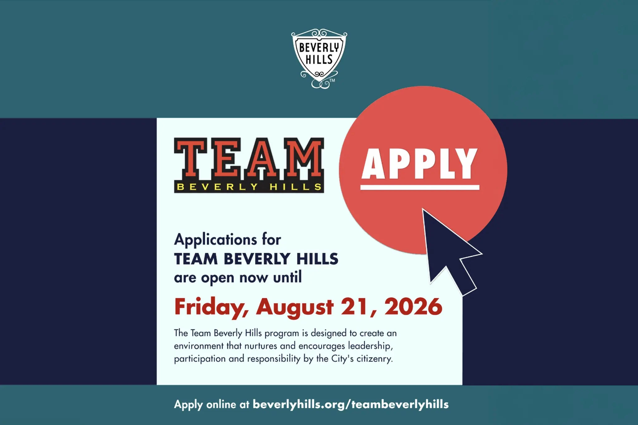 Team Beverly Hills Opens Applications for 2026-27 Class