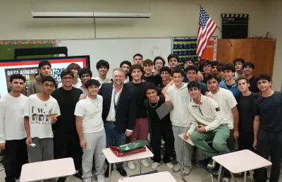 Russell Stuart Speaks to BHHS Men-Tell Health Club on Resilience