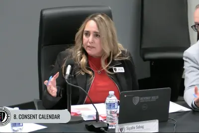 BHUSD Board of Education Vice President Sigalie Sabag during the January 27, 2026 Board meeting