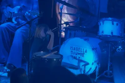 10 year-old Isabella D'Amore Alt performs at her sold out debut show at Hotel Ziggy in West Hollywood