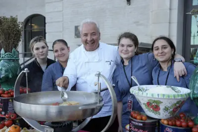BHHS Culinary Students Work Alongside Chef Giacomino Drago at Mayoral Installation