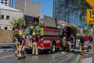 Beverly Hills Firefighters Conduct Emergency Training at BHUSD's Lasky Building