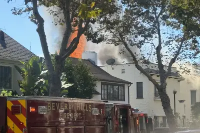 Beverly Hills Apartment Fire Prompts Evacuations, School Shelter Order