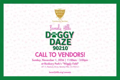 Doggy Daze Returns to Beverly Hills With a Call for Vendors